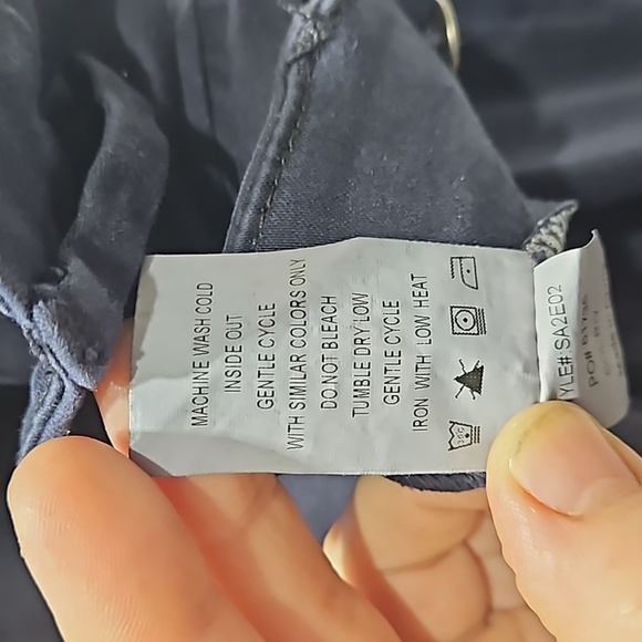 Level 99 Navy Blue Business Casual Pants, Straight Leg, Stretch, Sz 29 - Picture 9 of 13